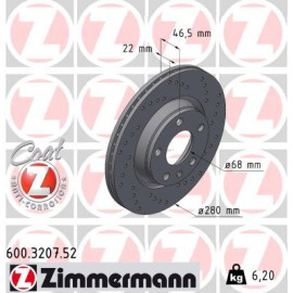 12 481 026 Sport Bremsscheibe VA Sport 600.3207.52