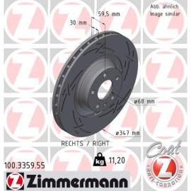 ZIMMERMANN Bremsscheibe 100.3359.55 ZIMMERMANN Bremsscheibe 100.3359.55