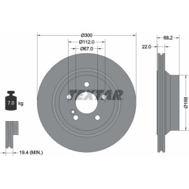 Bremsscheibe Db T. Cls (C219), E (W211, W212), Glk (X204) 1,8-5,5 03/02 92115505