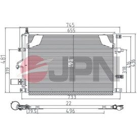 JPN Kondensator Klimaanlage 60C9146-JPN