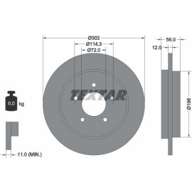 Bremsscheibe Mazda T. Tribute 00 92197803