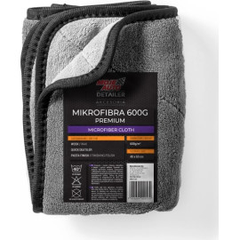 Premium-Microfaser Tuch 600g 60X40cm grau 19-631