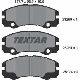 Bremsbelagsatz Opel P. Frontera 2325001