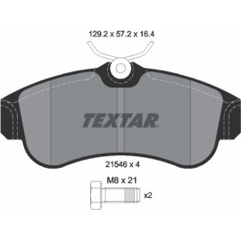 Textar Bremsbelagsatz 2154601 Textar Bremsbelagsatz 2154601