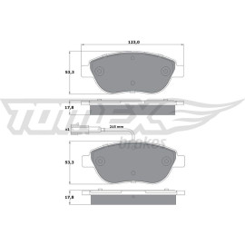 TX 12-48 TOMEX brakes Bremsbelagsatz, Scheibenbremse TX 12-48 TX 12-48 TOMEX brakes Bremsbelagsatz, Scheibenbremse TX 12-48