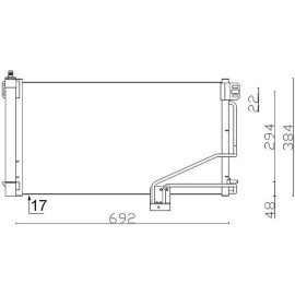 Kondensator, Klimaanlage AC 347 001S