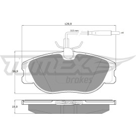 TOMEX brakes Bremsbelagsatz, Scheibenbremse TX 12-442