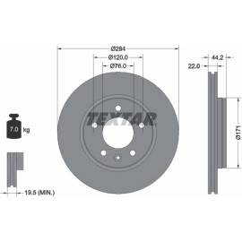 Bremsscheibe Vw T. T5 03- 294Mm 92121403 Bremsscheibe Vw T. T5 03- 294Mm 92121403