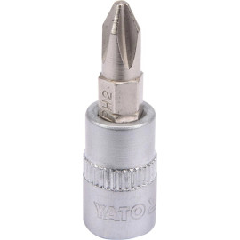 Biteinsatz Kreutzschlitz Ph2 1/4 L37Mm YT-04412