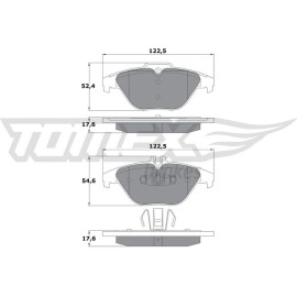 TOMEX brakes Bremsbelagsatz, Scheibenbremse TX 17-39