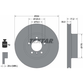 Bremsscheibe Bmw S. 5/6 2.0-3.0 D 03-10 92122605