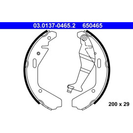 Bremsbackensatz 03.0137-0465.2