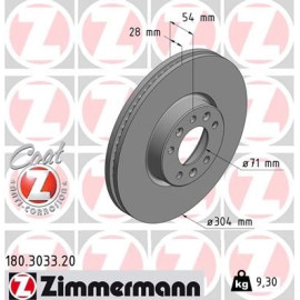 ZIMMERMANN Bremsscheibe 180.3033.20