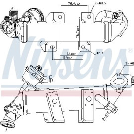 Nissens AGR-Kühler 989389 Nissens AGR-Kühler 989389