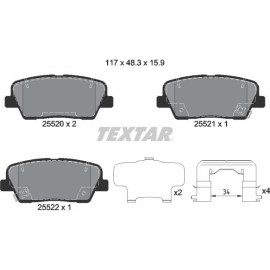Bremsbelagsatz Hyundai T. Genesis/Santa Fe 08 2552003