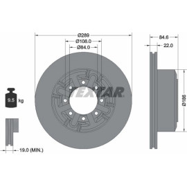 Bremsscheibe Iveco T. 96 93089600