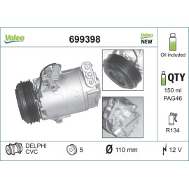 Valeo Klimakompressor 699398 Valeo Klimakompressor 699398
