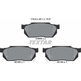 Textar Bremsbelagsatz 2095902 Textar Bremsbelagsatz 2095902