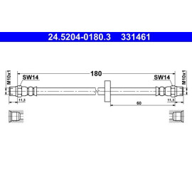 BREMSSCHLAUCH 24.5204-0180.3