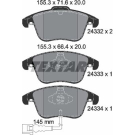Bremsbelagsatz Vw P. Tiguan 07-/Sharan 10 2433301