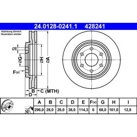 Bremsscheibe Nissan P. Navara/Pathfinder 2.5 Dci 4Wd 05 24.0128-0241.1