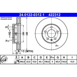Bremsscheibe 24.0122-0312.1