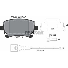 Bremsbelagsatz Vw T. T5 03- 2 Sensoren 2332602