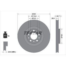 Bremsscheibe 92337905 Bremsscheibe 92337905