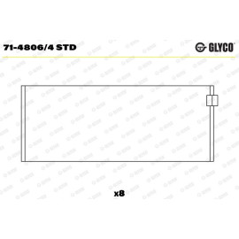 PLEUELLAGER 71-4806/4 STD