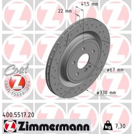 ZIMMERMANN Bremsscheibe 400.5517.20