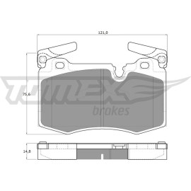 TOMEX brakes Bremsbelagsatz, Scheibenbremse TX 19-47