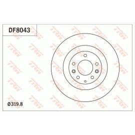 TRW Bremsscheibe Mazda P. Cx-7/Cx-9 07 DF8043 TRW Bremsscheibe Mazda P. Cx-7/Cx-9 07 DF8043