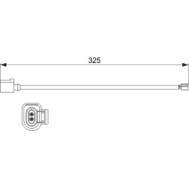 Bosch Bremsbelag-Bremsbelagverschleißsensor 1 987 473 529
