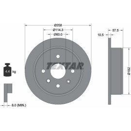 Textar Bremsscheibe 92163003 Textar Bremsscheibe 92163003