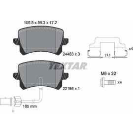 Bremsbelagsatz Audi T. Q3 2.5 Quattro 13 2448307