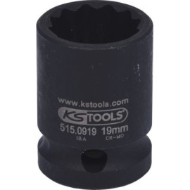 KS TOOLS Zwölfkant-Steckdose, kurz 515.0919