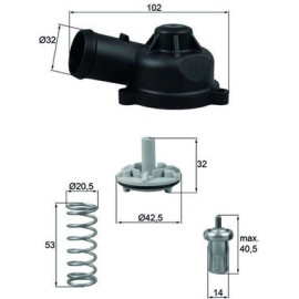 Integralthermostat mit Dichtung TI 244 83D