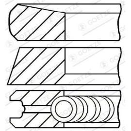 GOETZE ENGINE Kolbenring 08-424907-00