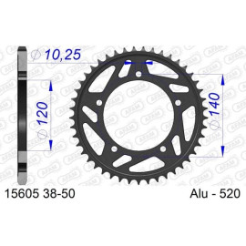 AFAM Kettenrad ALU 48 Zähne 15605-48