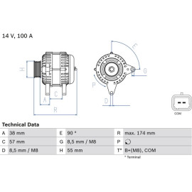 Lichtmaschine 0 986 083 200