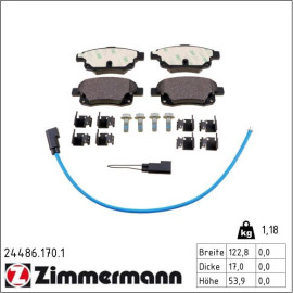ZIMMERMANN Bremsbeläge 24486.170.1