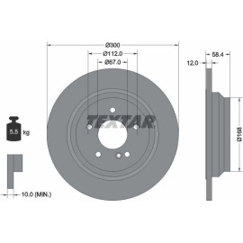 Bremsscheibe Db T. W221 320Cdi-500B 300X12 92176503