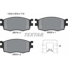 Bremsbelagsatz Hyundai P. I20 1.1-1.6 Crdi 08- Mit Esp 2501901