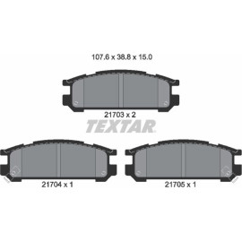 Textar Bremsbelagsatz 2170301