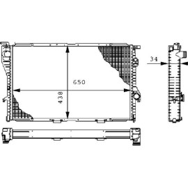 Kühler, Motorkühlung CR 242 000S