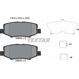 Bremsbelagsatz Jeep T. Wrangler/Cherokee 07 2460201