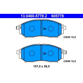 Bremsbelagsatz Nissan P. Murano/Navara/Pathfinder 05 13.0460-5778.2