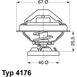 Thermostat, Kühlmittel 4176.85D