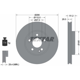 Bremsscheibe Db P. W176/W246 A-Klasse/B-Klasse 12 92241603
