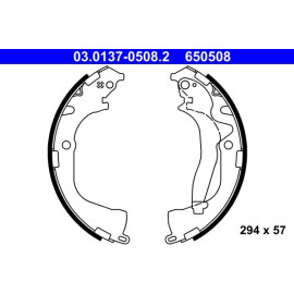 ATE Bremsbackensatz 03.0137-0508.2 ATE Bremsbackensatz 03.0137-0508.2